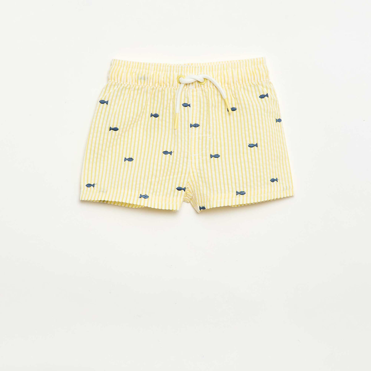 Pantalón corto de baño estampado AMARILLO