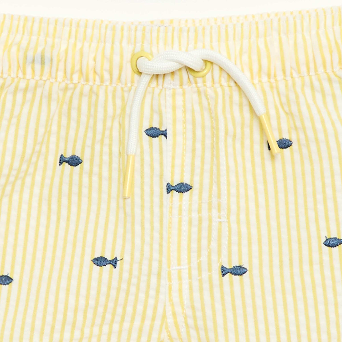 Pantalón corto de baño estampado AMARILLO