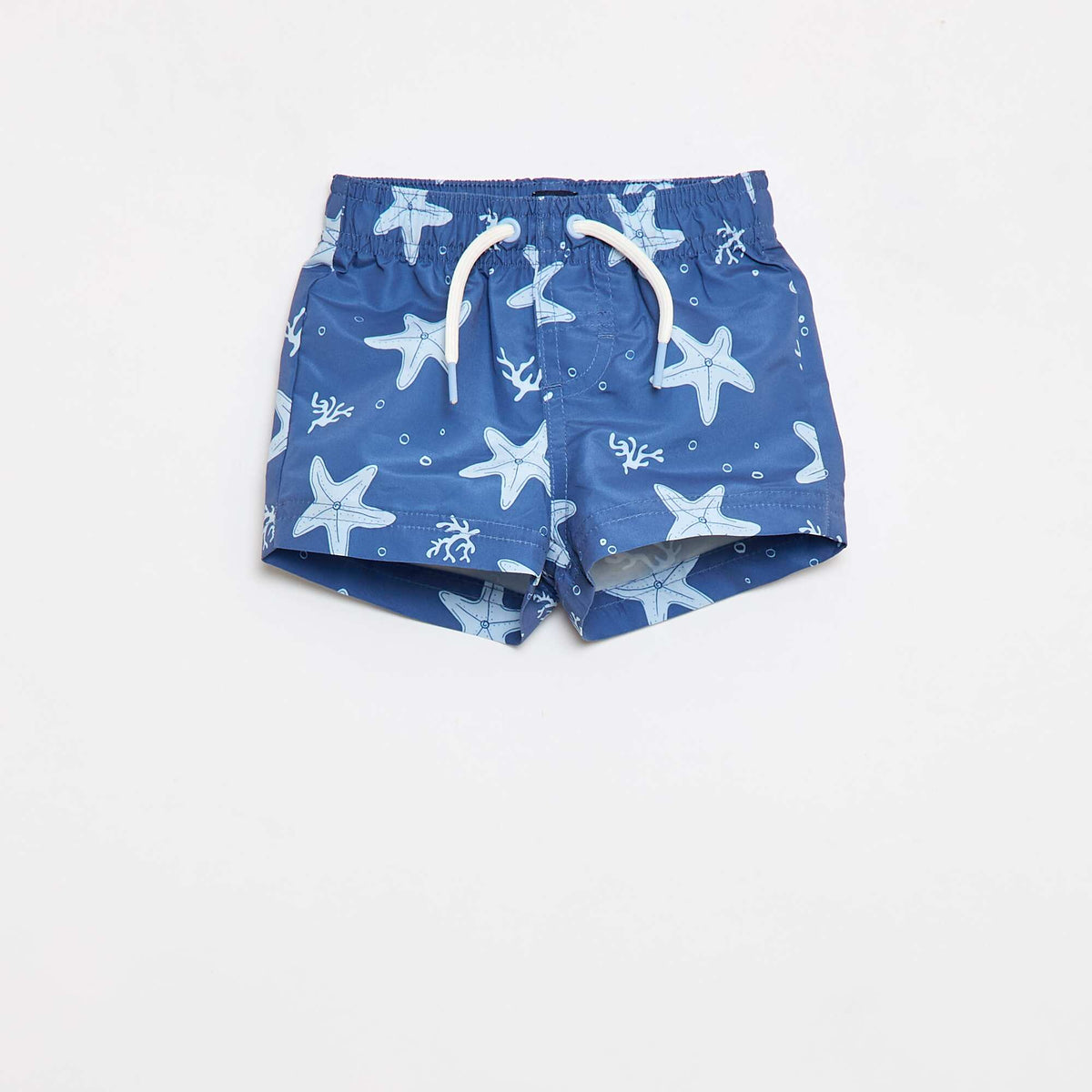Bañador corto con estampado AZUL