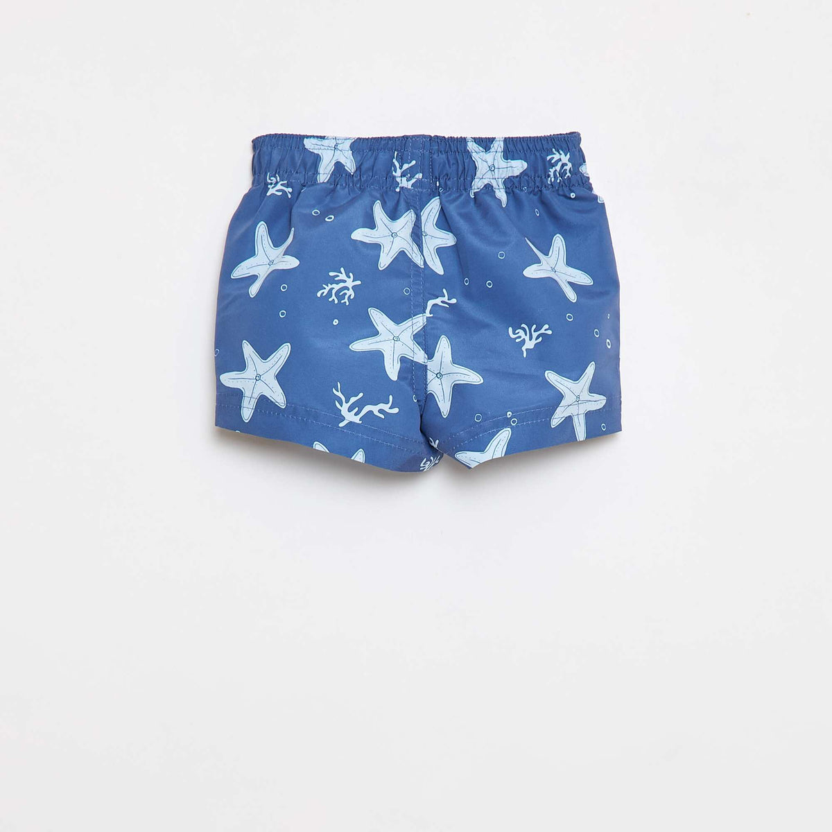 Bañador corto con estampado AZUL