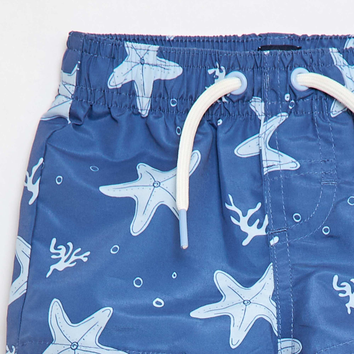 Bañador corto con estampado AZUL