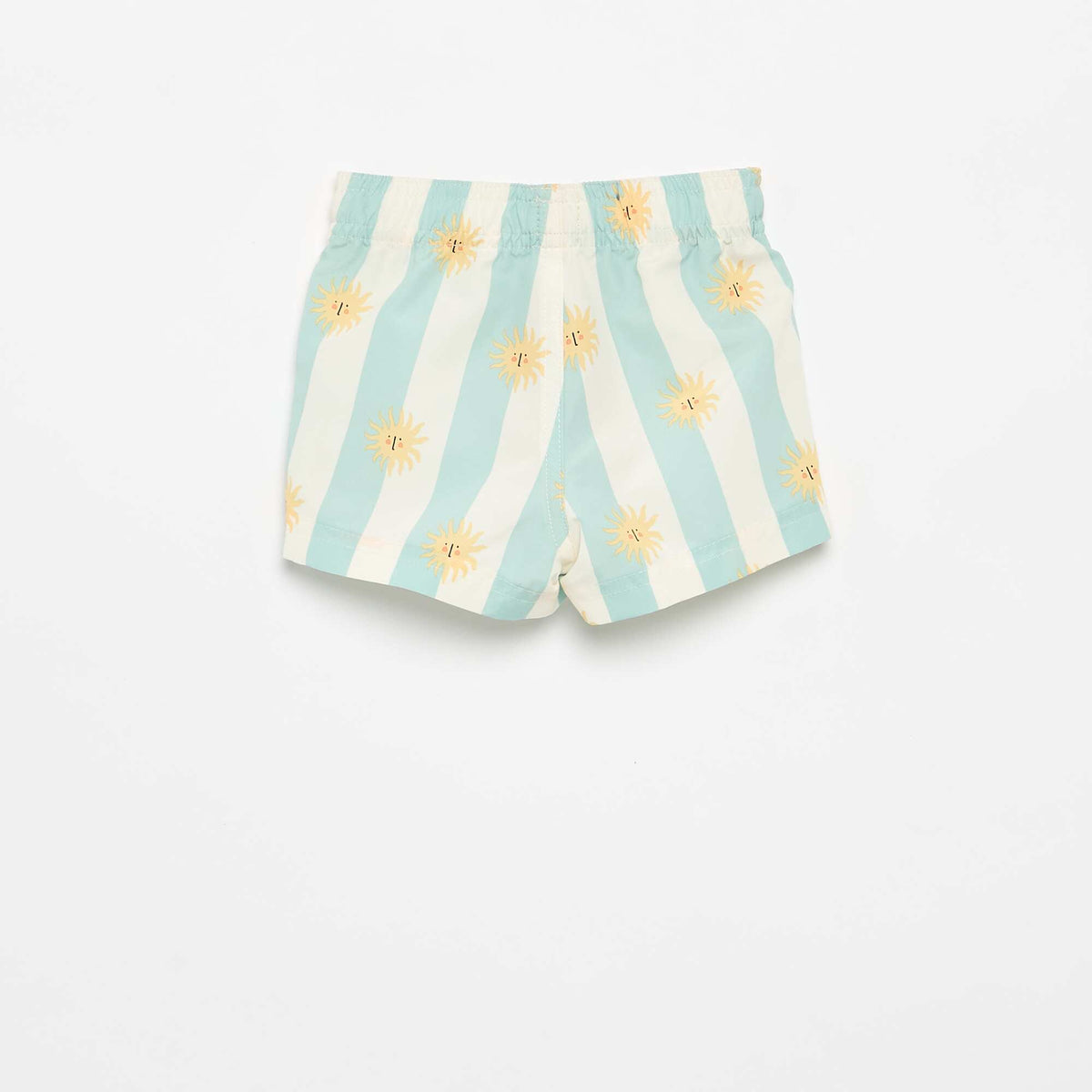 Bañador corto con estampado AZUL