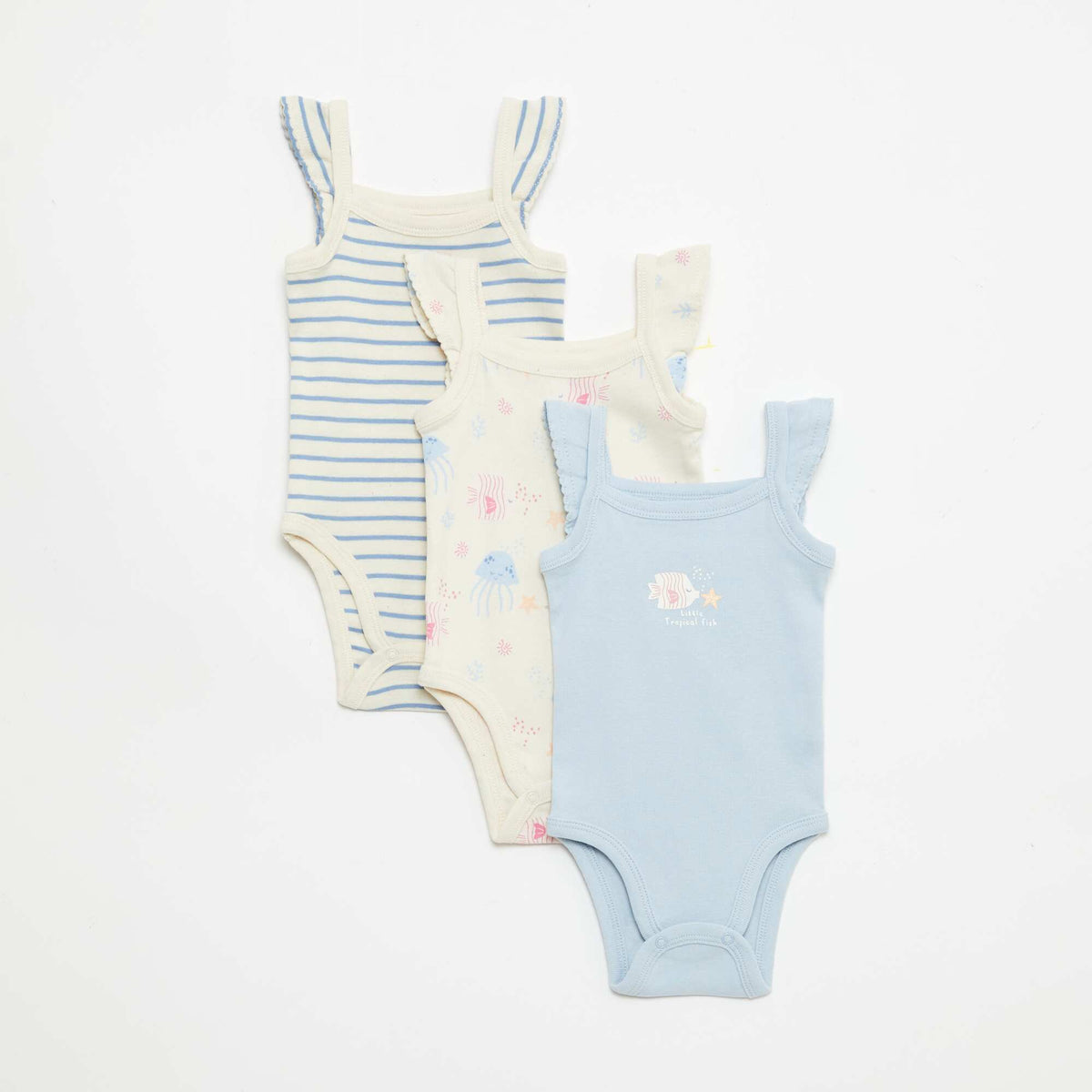 Pack de 3 bodies sin mangas BEIGE