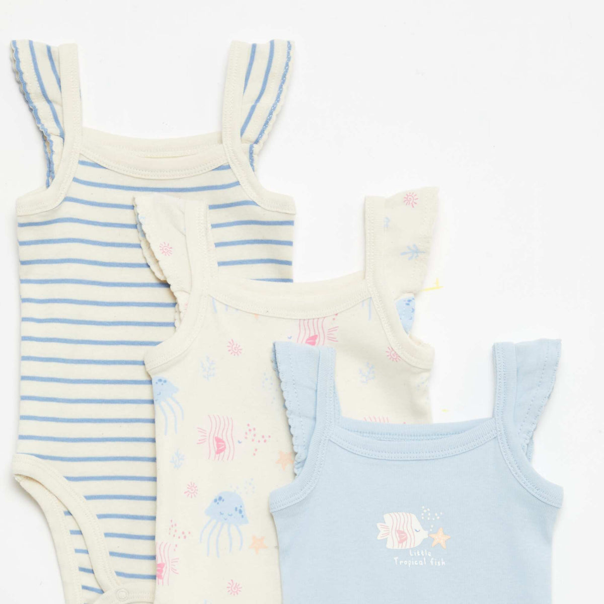 Pack de 3 bodies sin mangas BEIGE