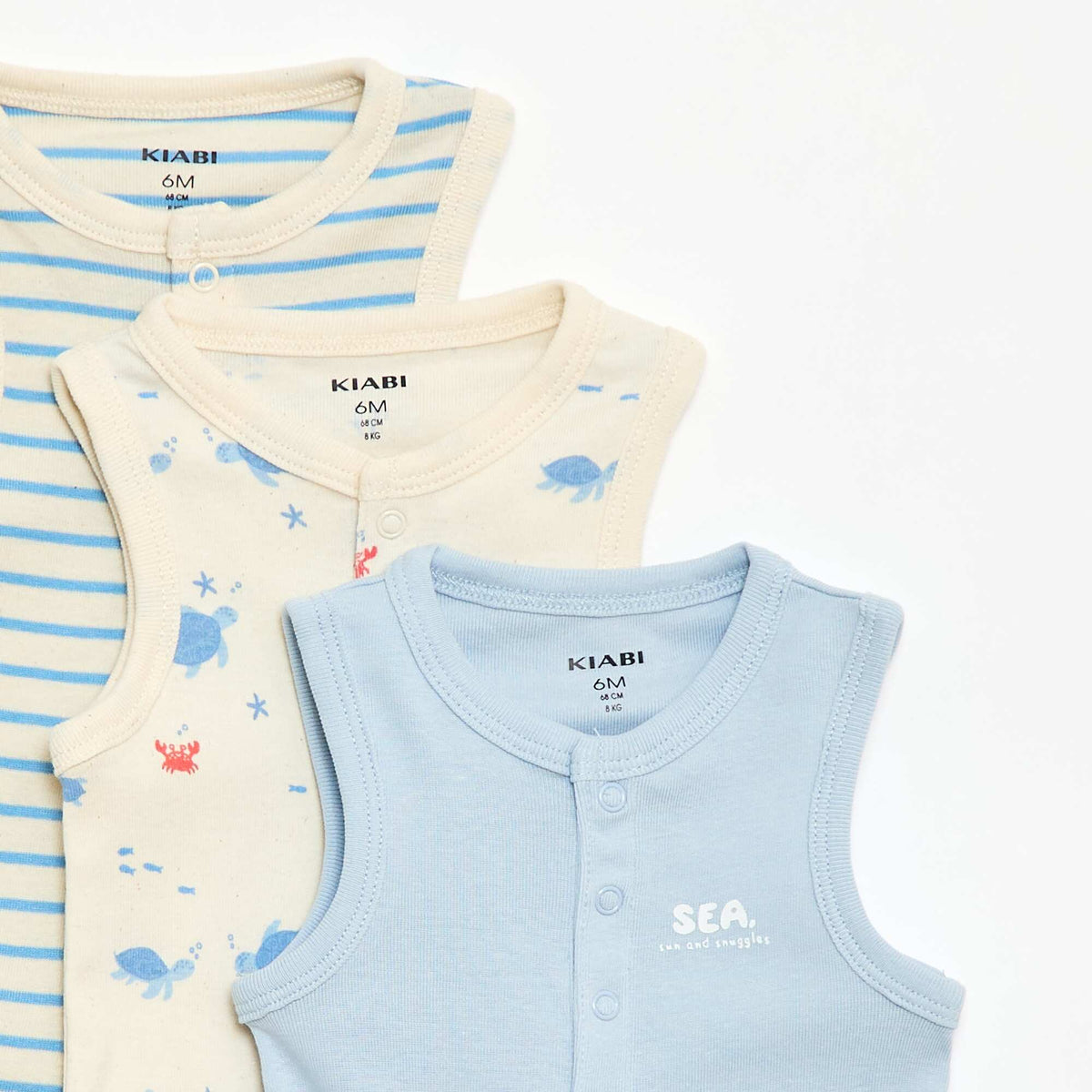 Pack de 3 bodies - 3 piezas AZUL