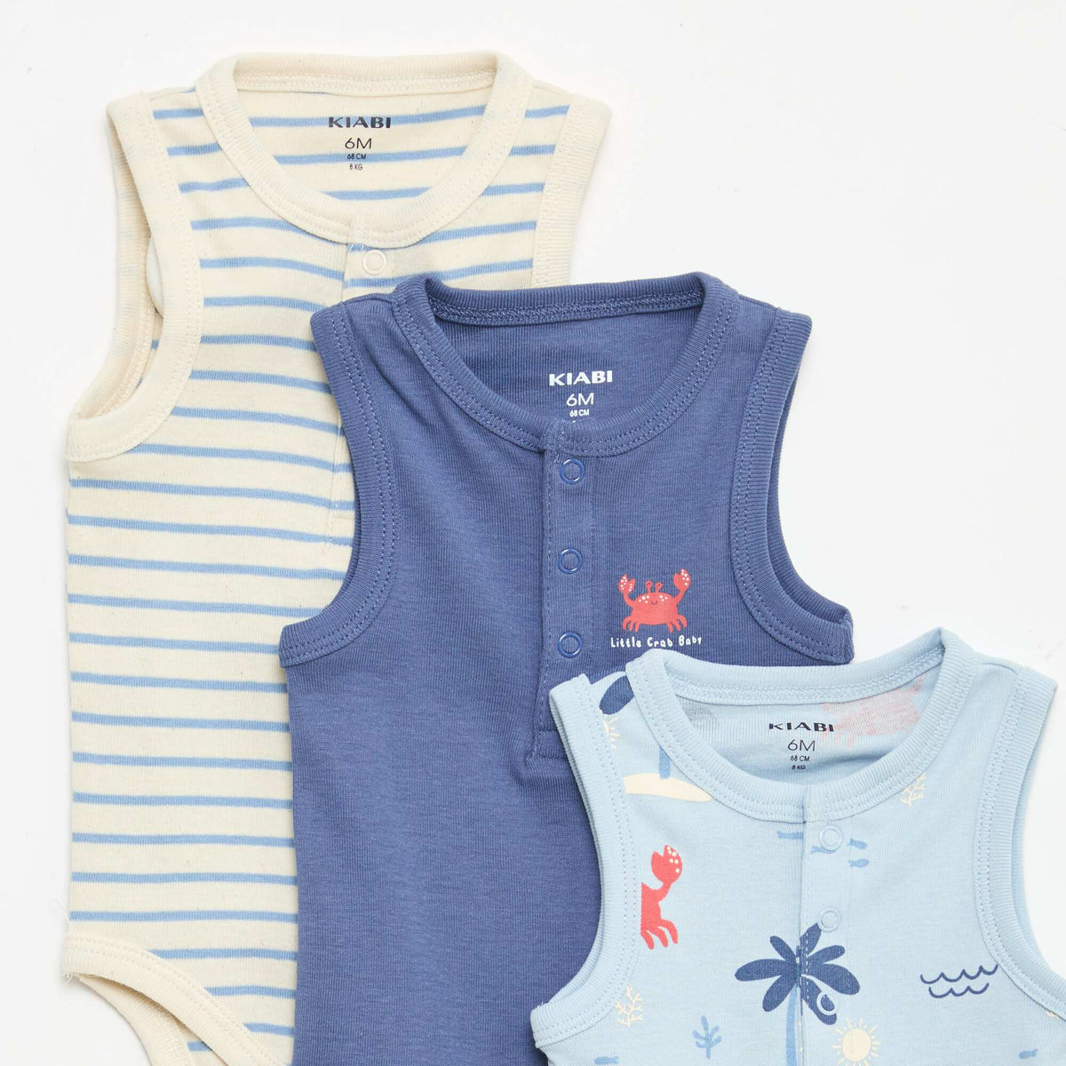 Pack de 3 bodies - 3 piezas AZUL