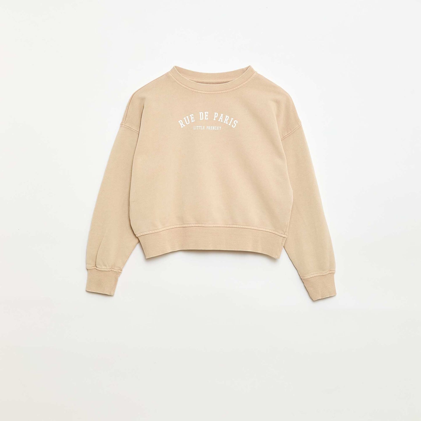 Buzo estilo campus BEIGE