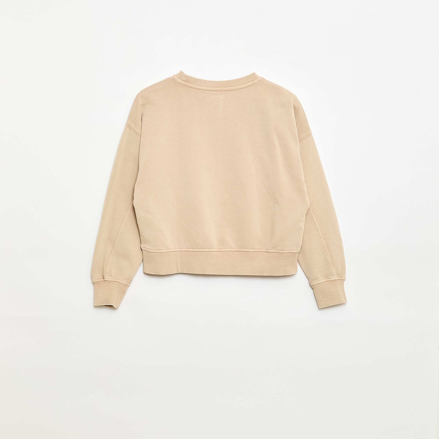Buzo estilo campus BEIGE