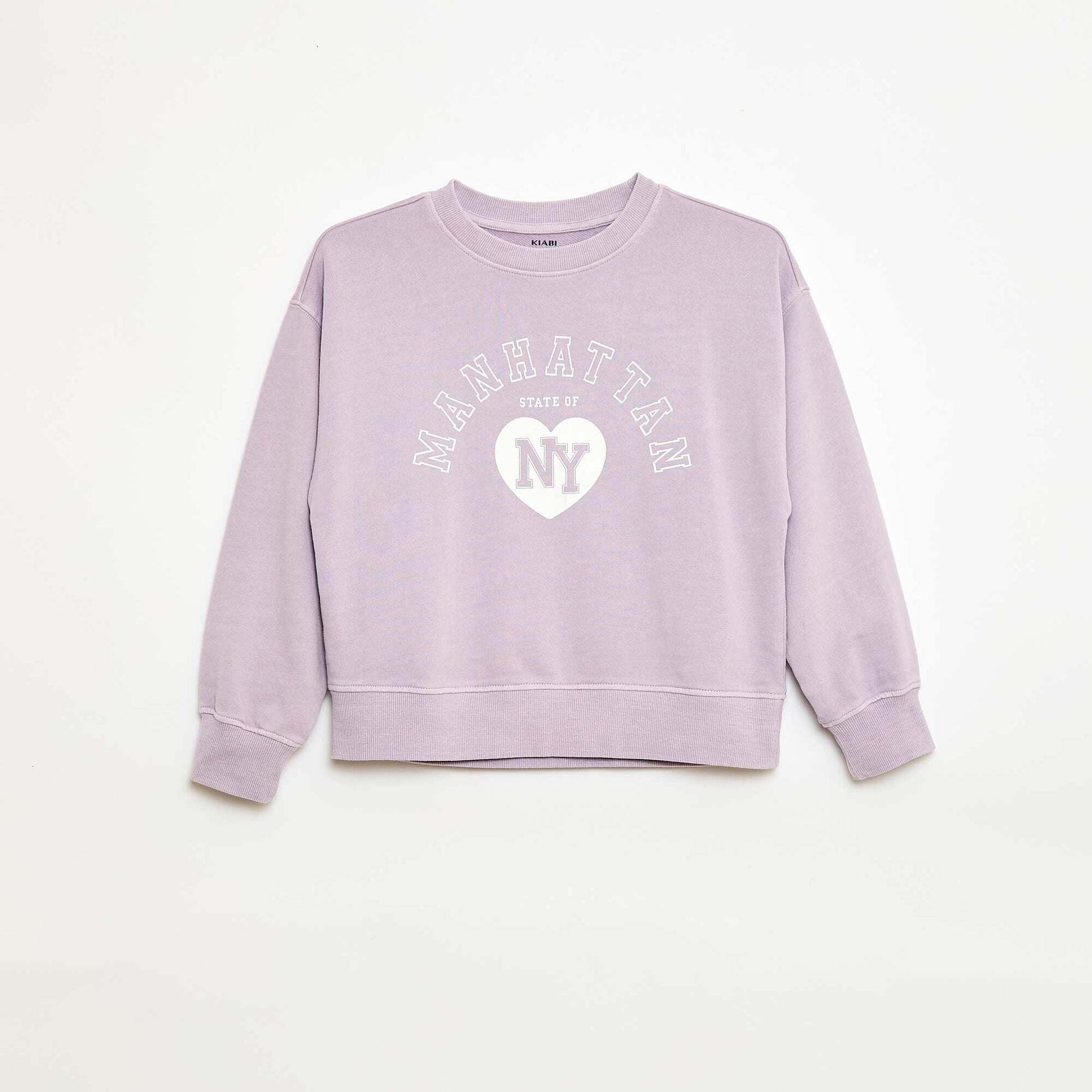 Buzo estilo campus PURPURA