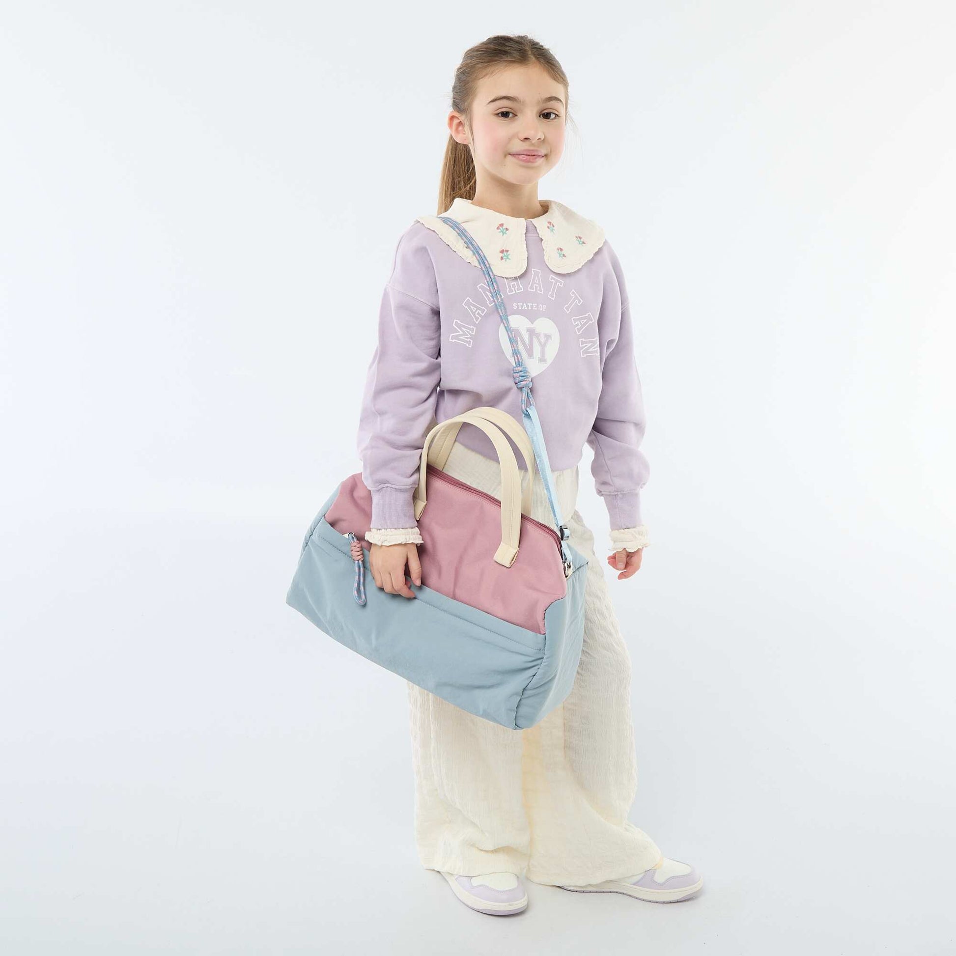 Buzo estilo campus PURPURA