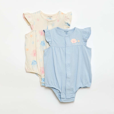 Pack 2 dors bien ligeros con sisas con volantes BEIGE
