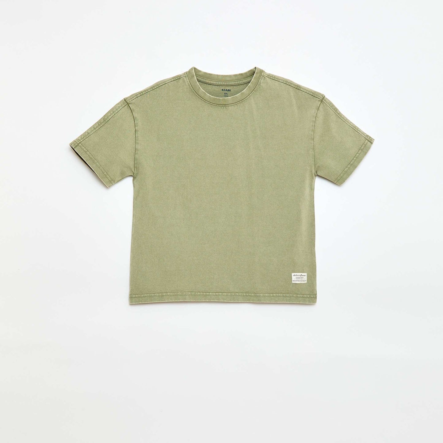 Camiseta oversize efecto lavado KAKI