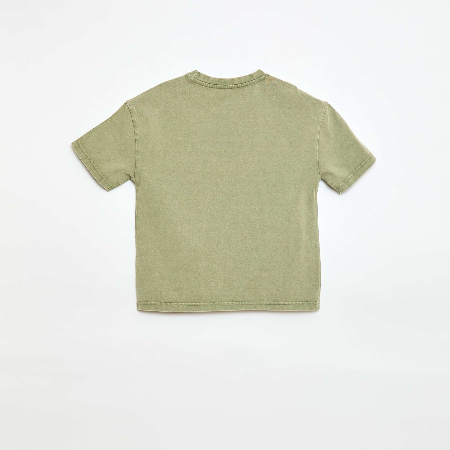 Camiseta oversize efecto lavado KAKI