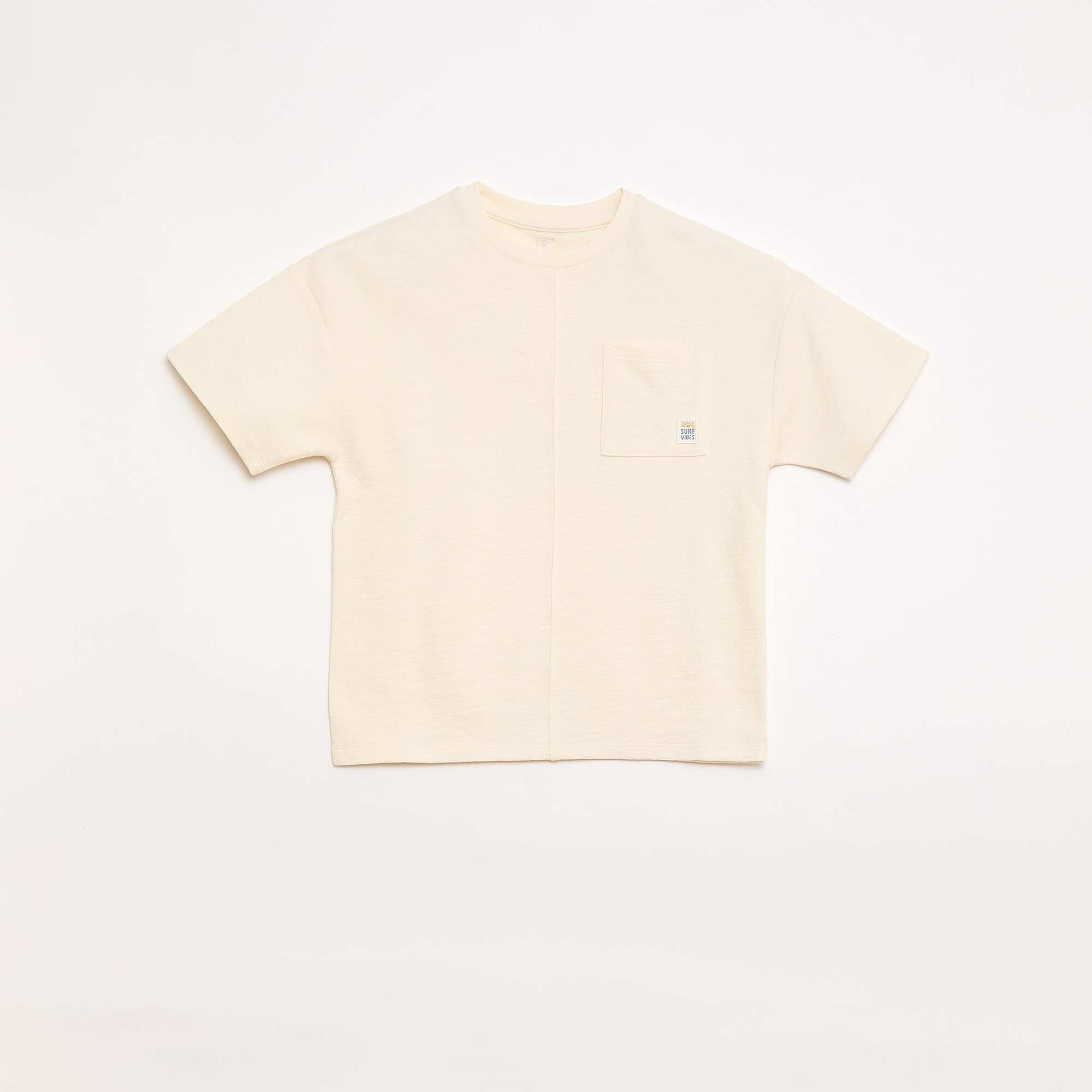 Camiseta oversize de manga corta BLANCO