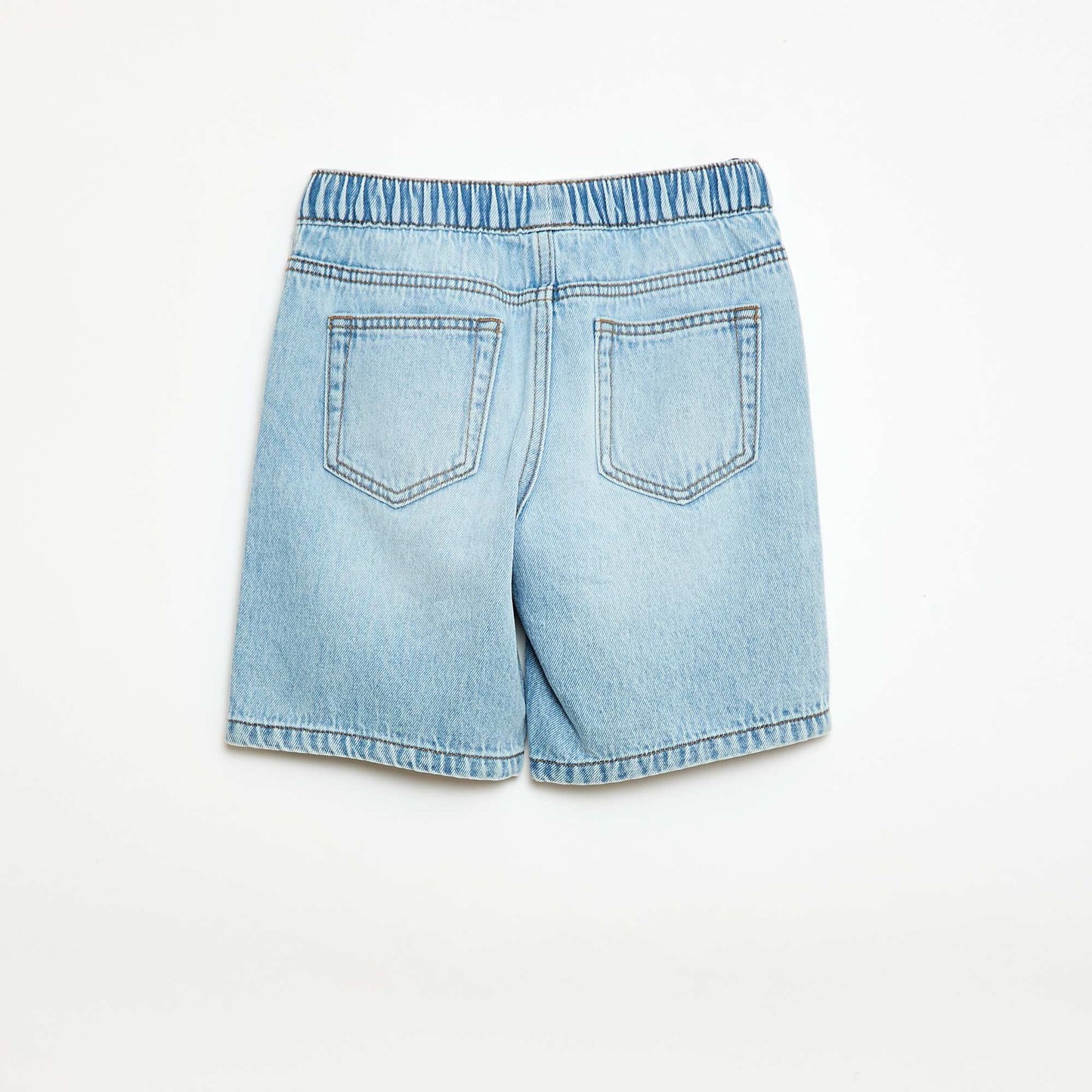 Pantalón corto jean elástico AZUL