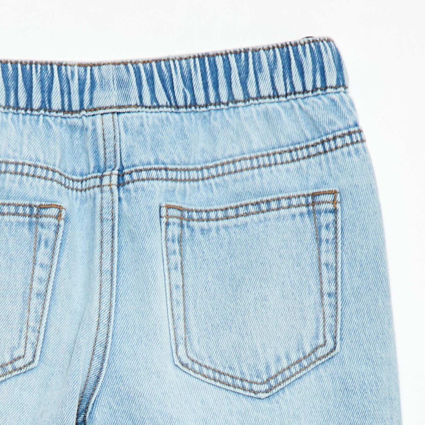 Pantalón corto jean elástico AZUL