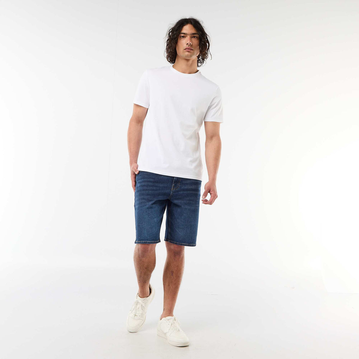 Bermuda vaquera slim fit AZUL