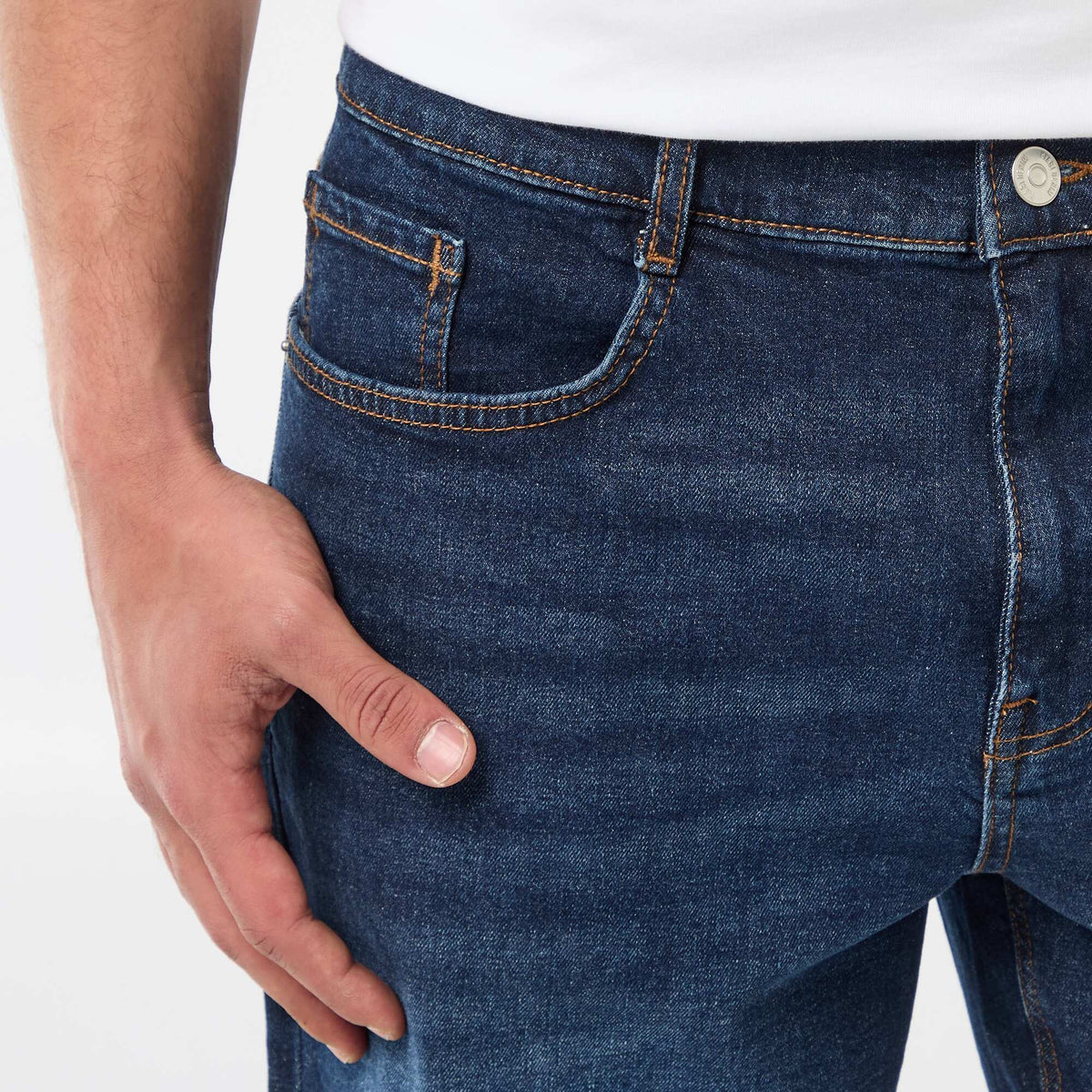 Bermuda vaquera slim fit AZUL
