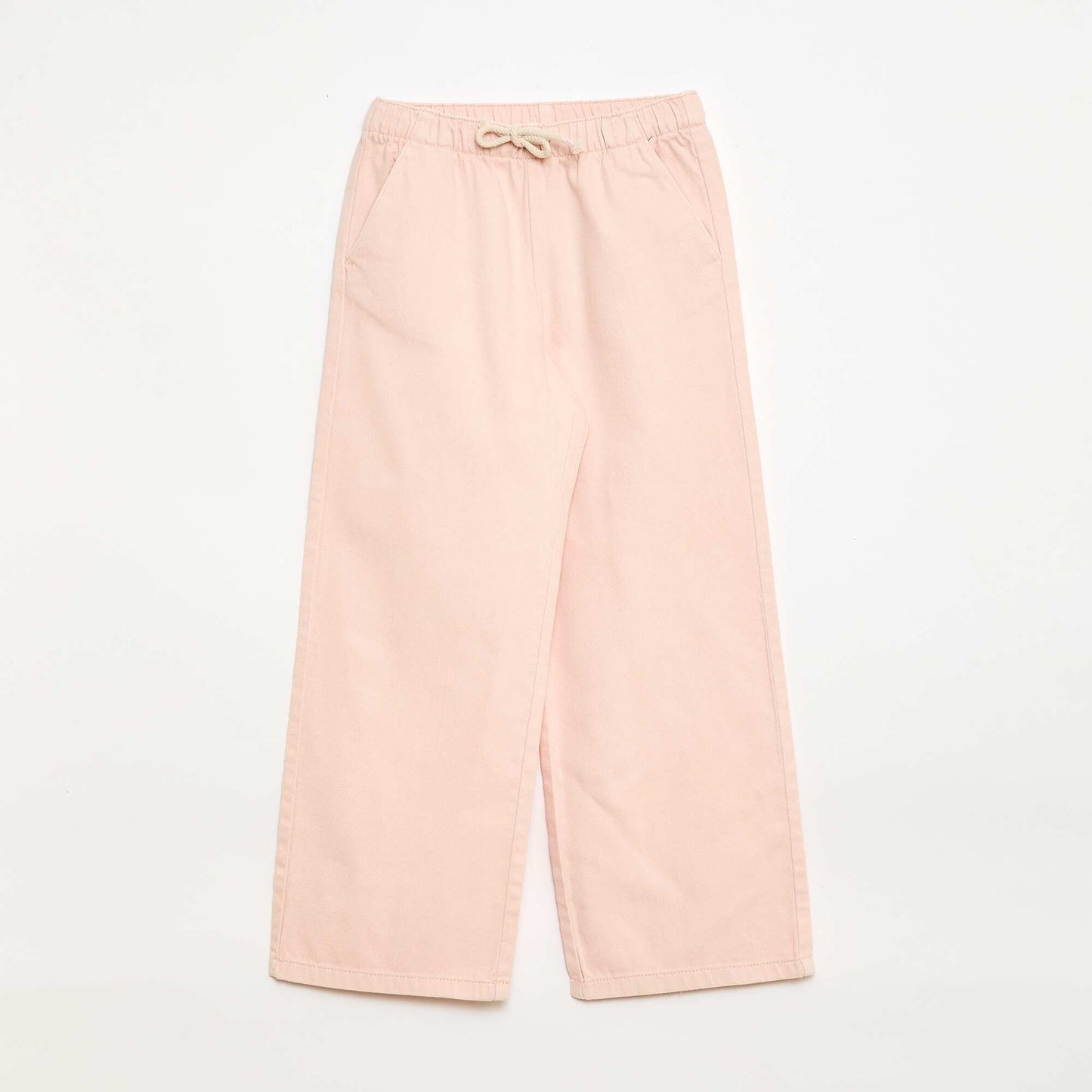 Pantalón de sarga con cordones ajustables ROSA