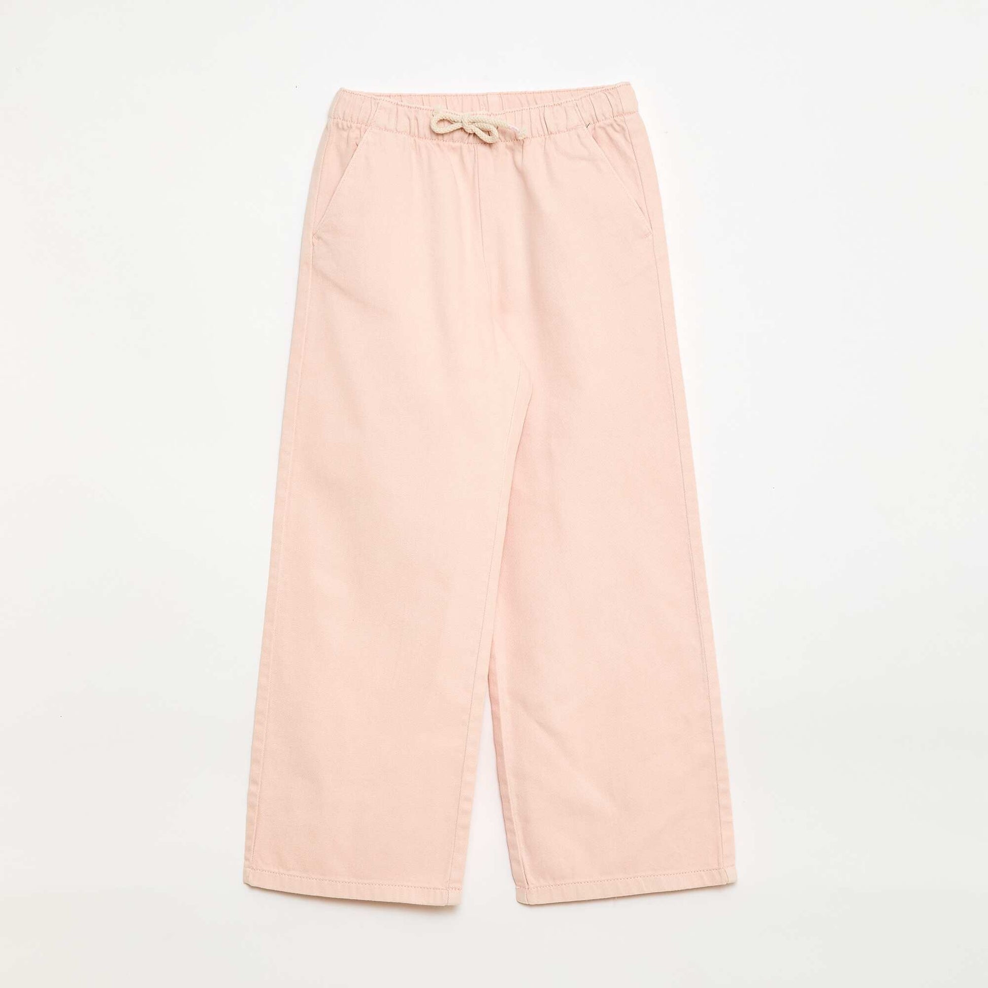 Pantalón de sarga con cordones ajustables ROSA