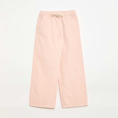 Pantalón de sarga con cordones ajustables ROSA