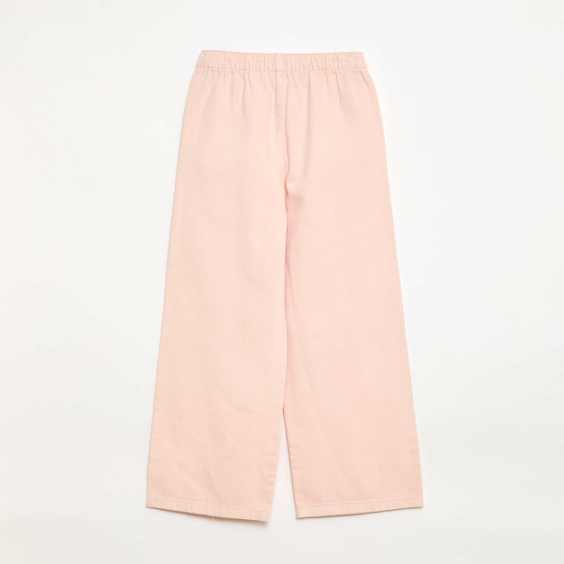 Pantalón de sarga con cordones ajustables ROSA