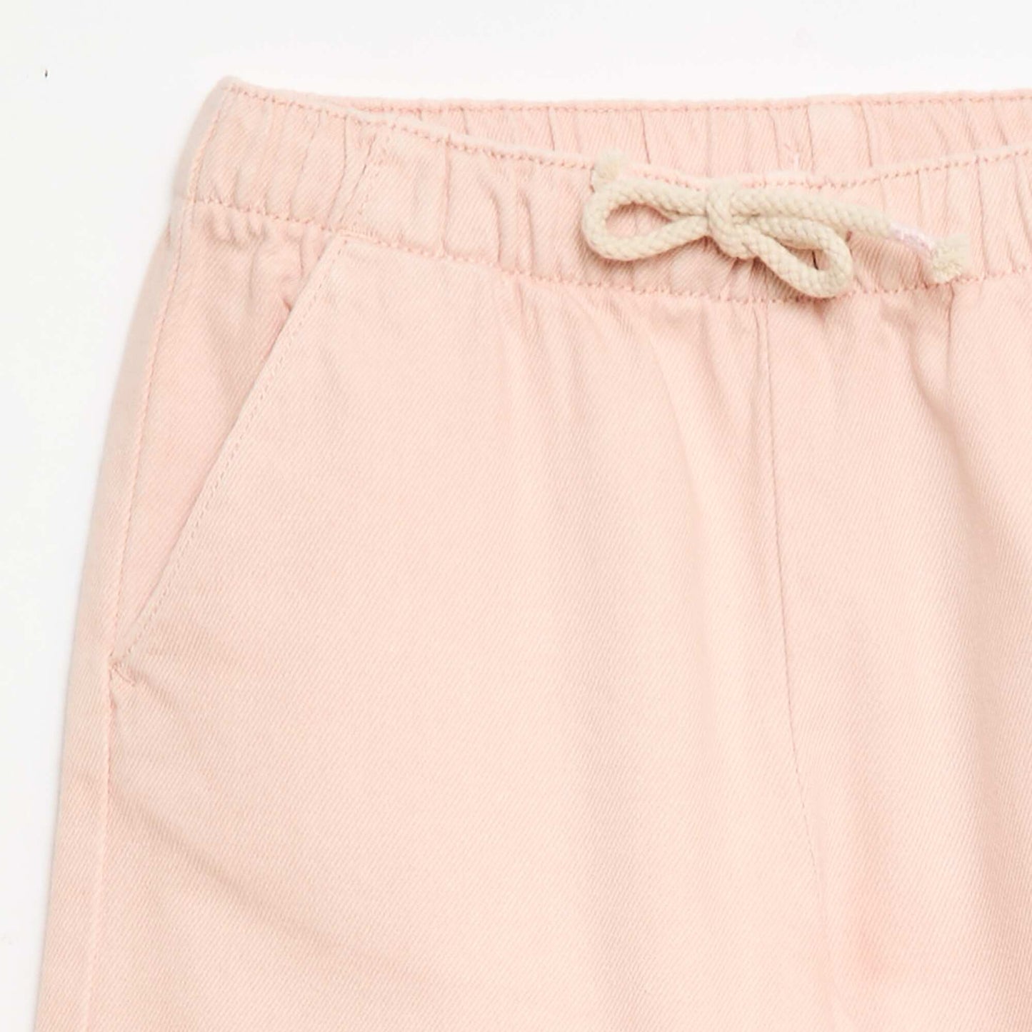 Pantalón de sarga con cordones ajustables ROSA