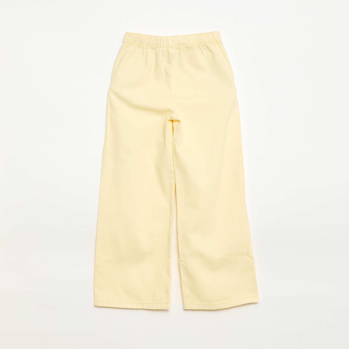 Pantalón de twill con cordones ajustables AMARILLO