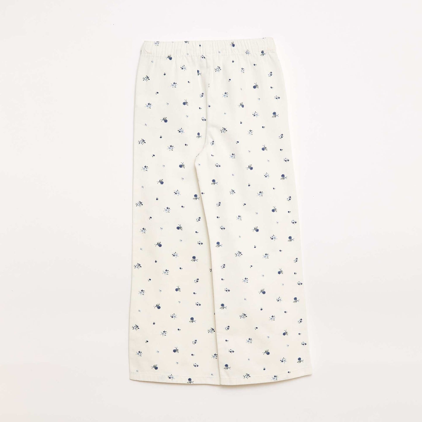 Pantalón de twill con cordones ajustables BLANCO