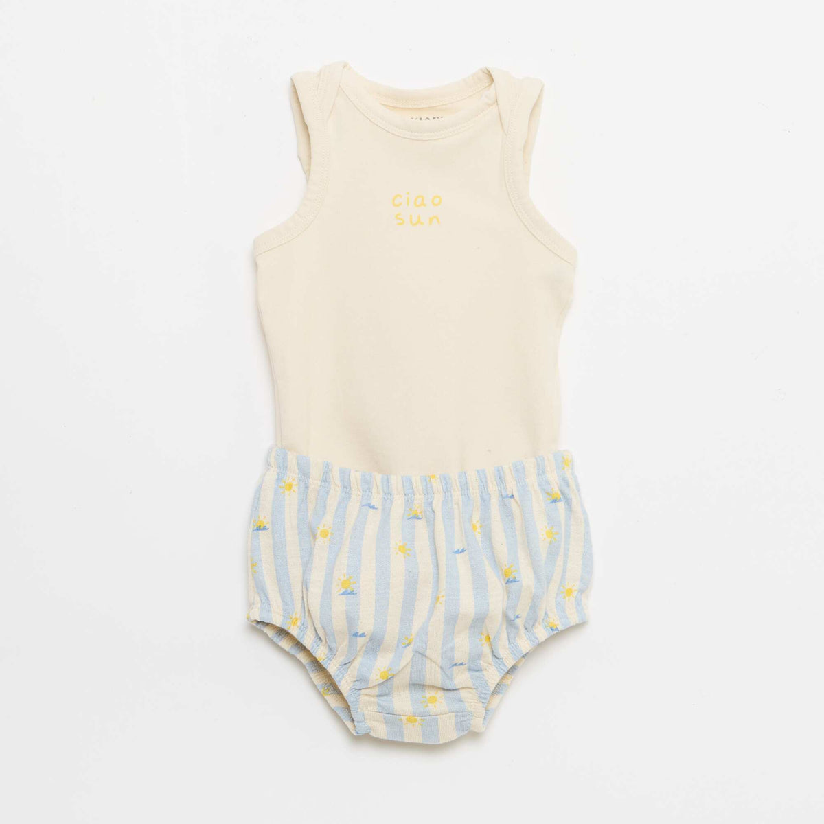 Pack de 2 piezas - body + Pantalón corto AZUL
