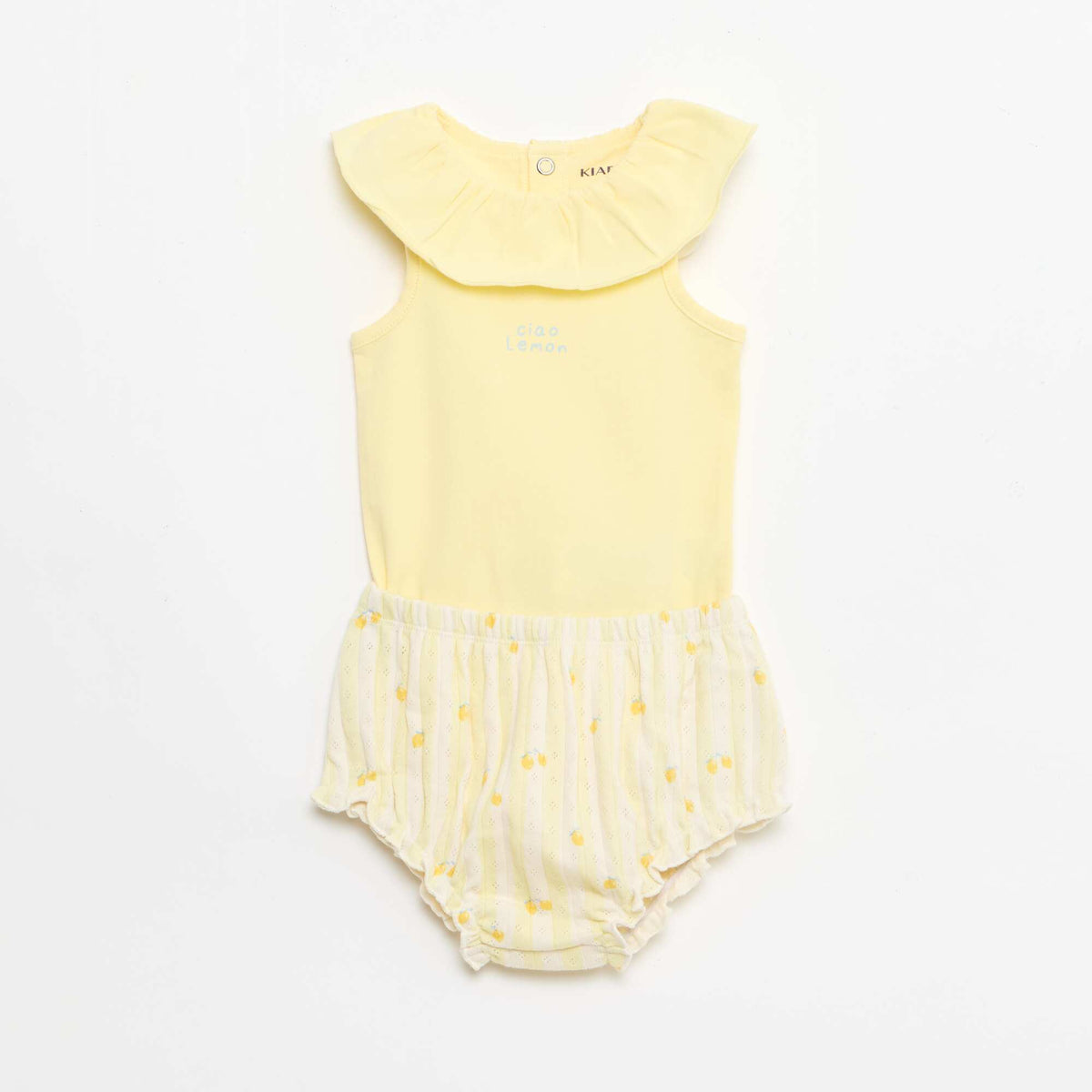 Conjunto de 2 piezas: body + braguita AMARILLO