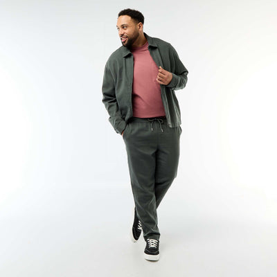 Pantalón corte recto estilo jogpant VERDE