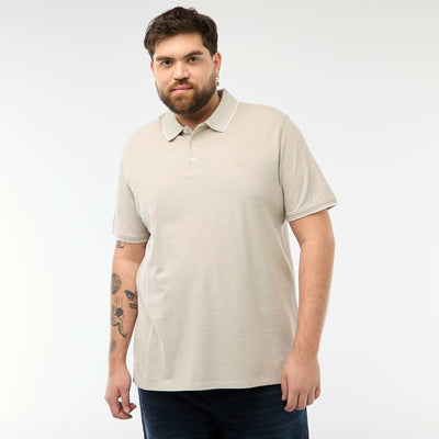 Remera corte regular BEIGE
