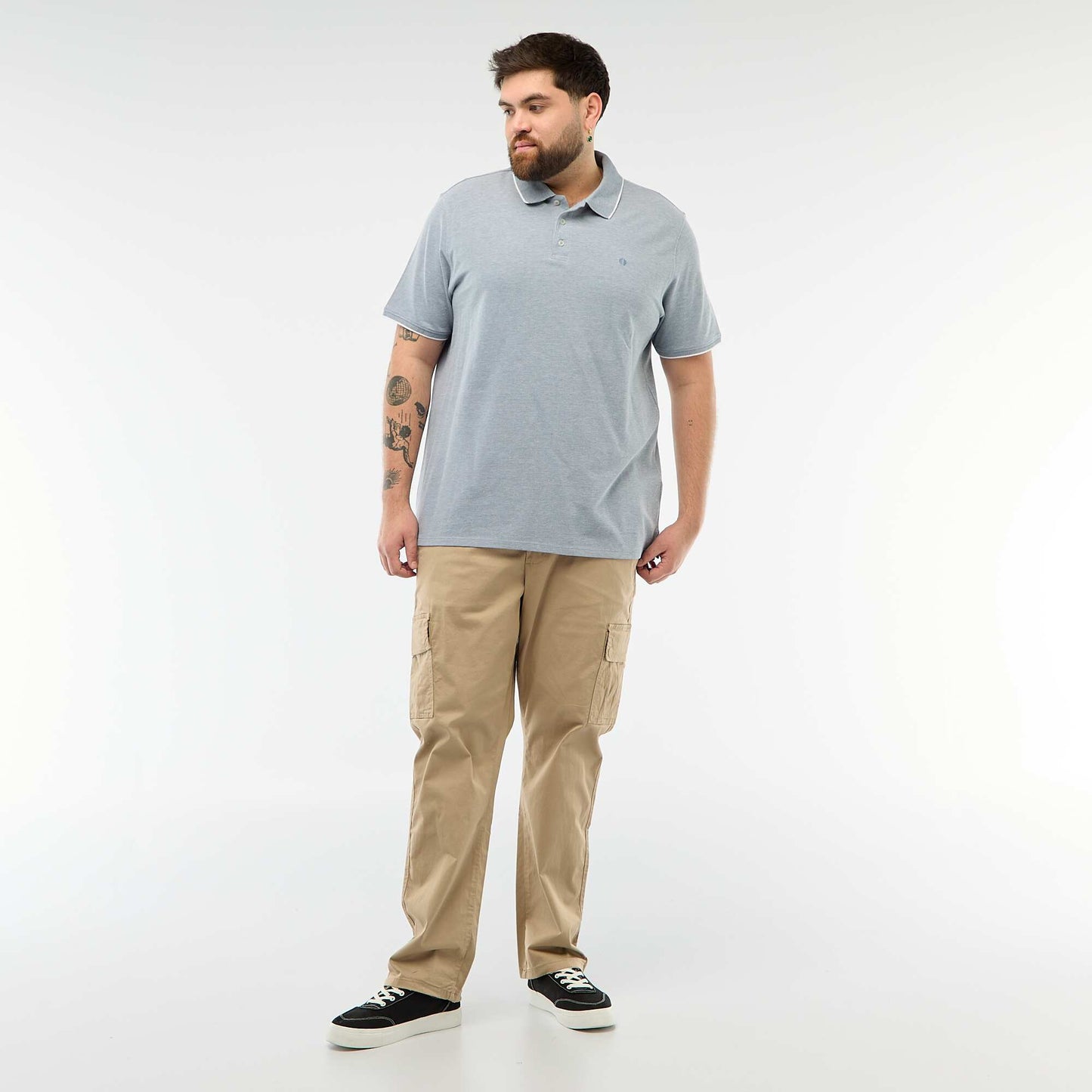 Remera corte regular AZUL