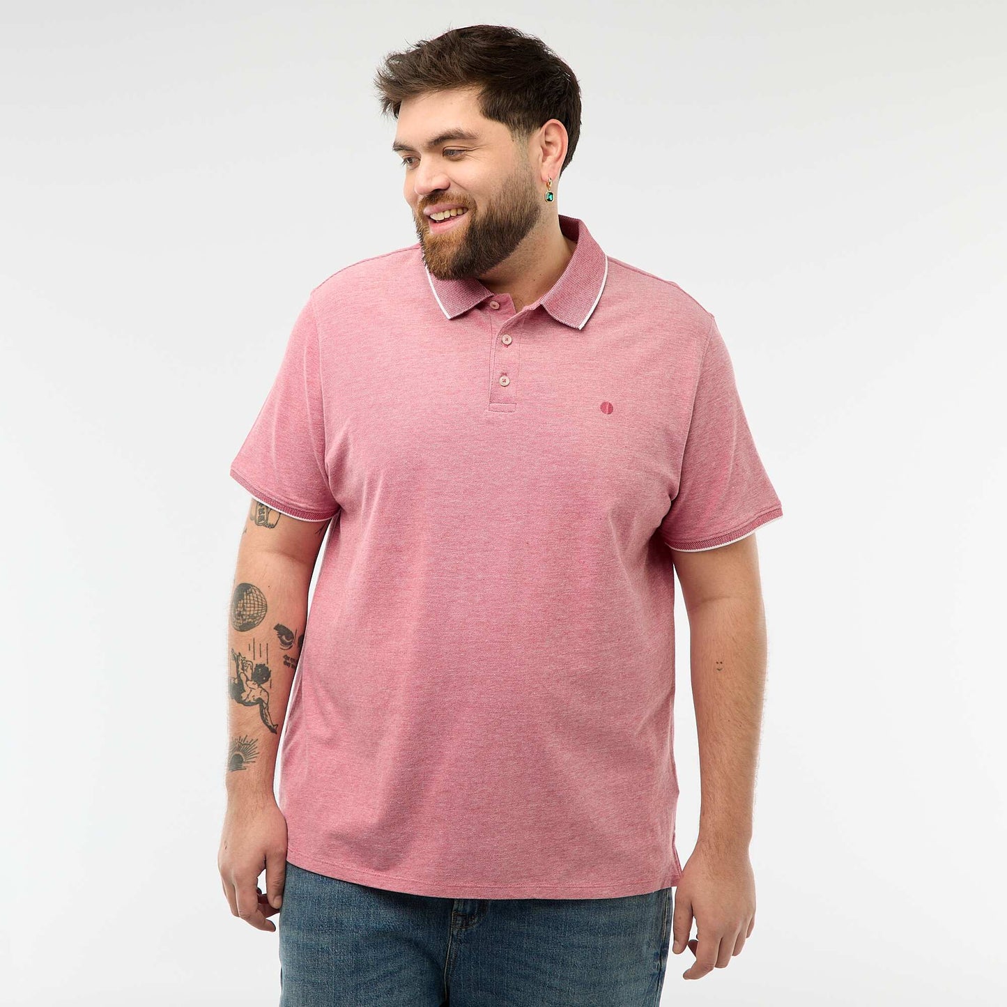 Remera corte regular ROJO