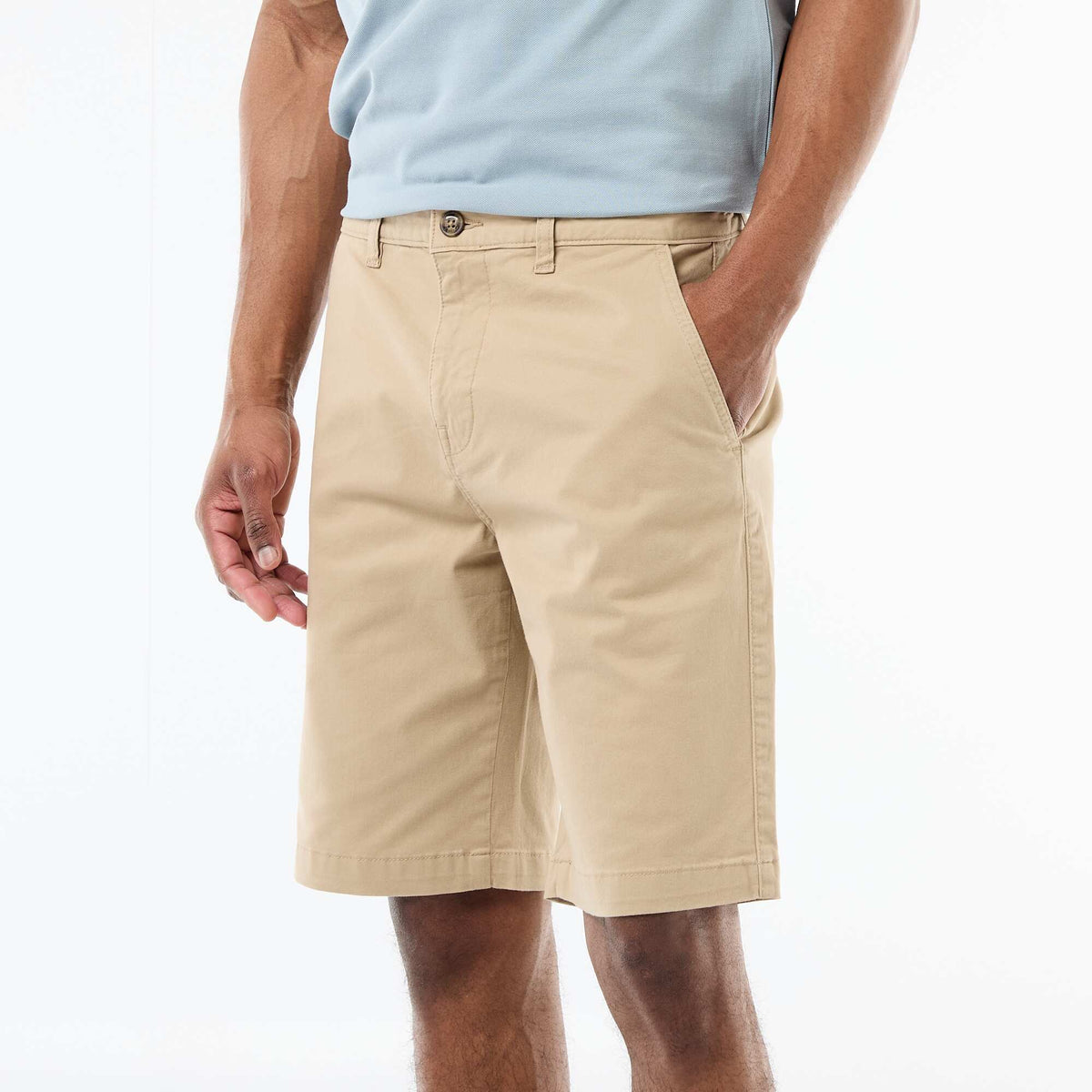 Bermuda chino liso en twill BEIGE
