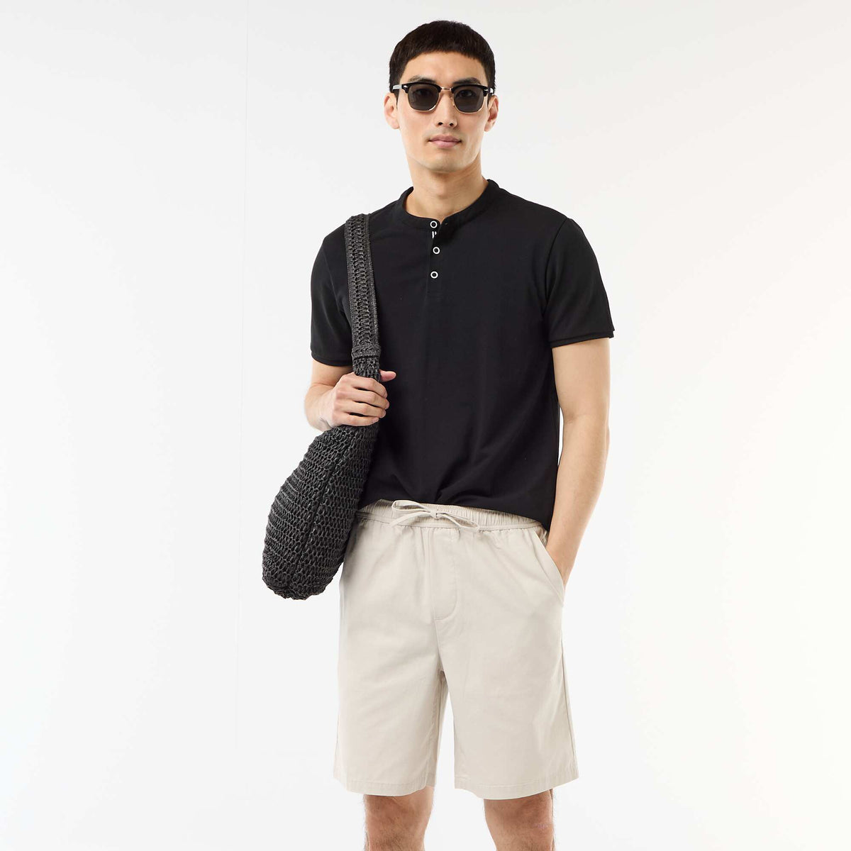Bermuda chino liso GRIS