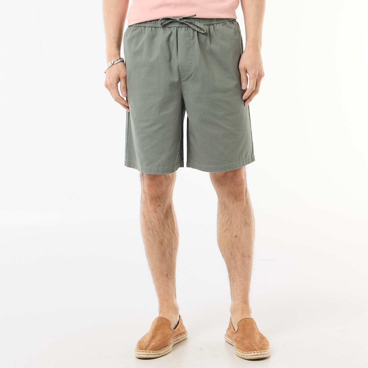 Bermuda chino liso VERDE
