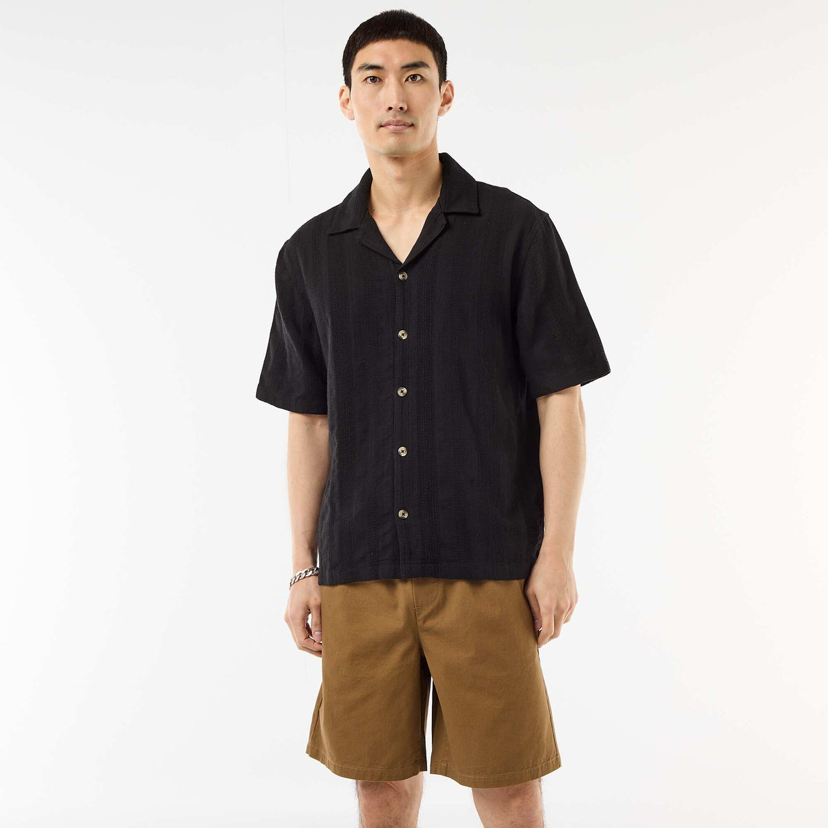 Bermuda chino liso MARRON