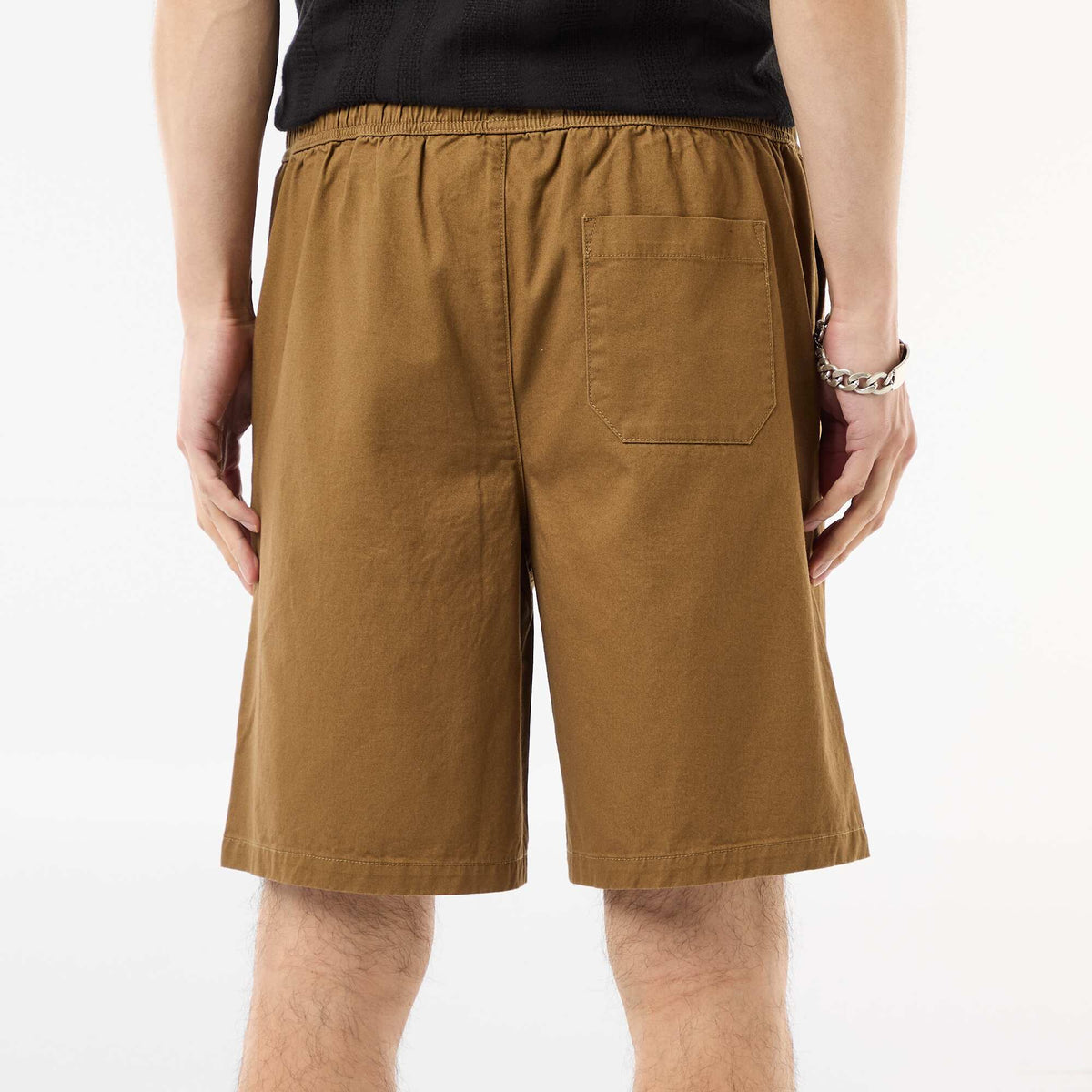 Bermuda chino liso MARRON