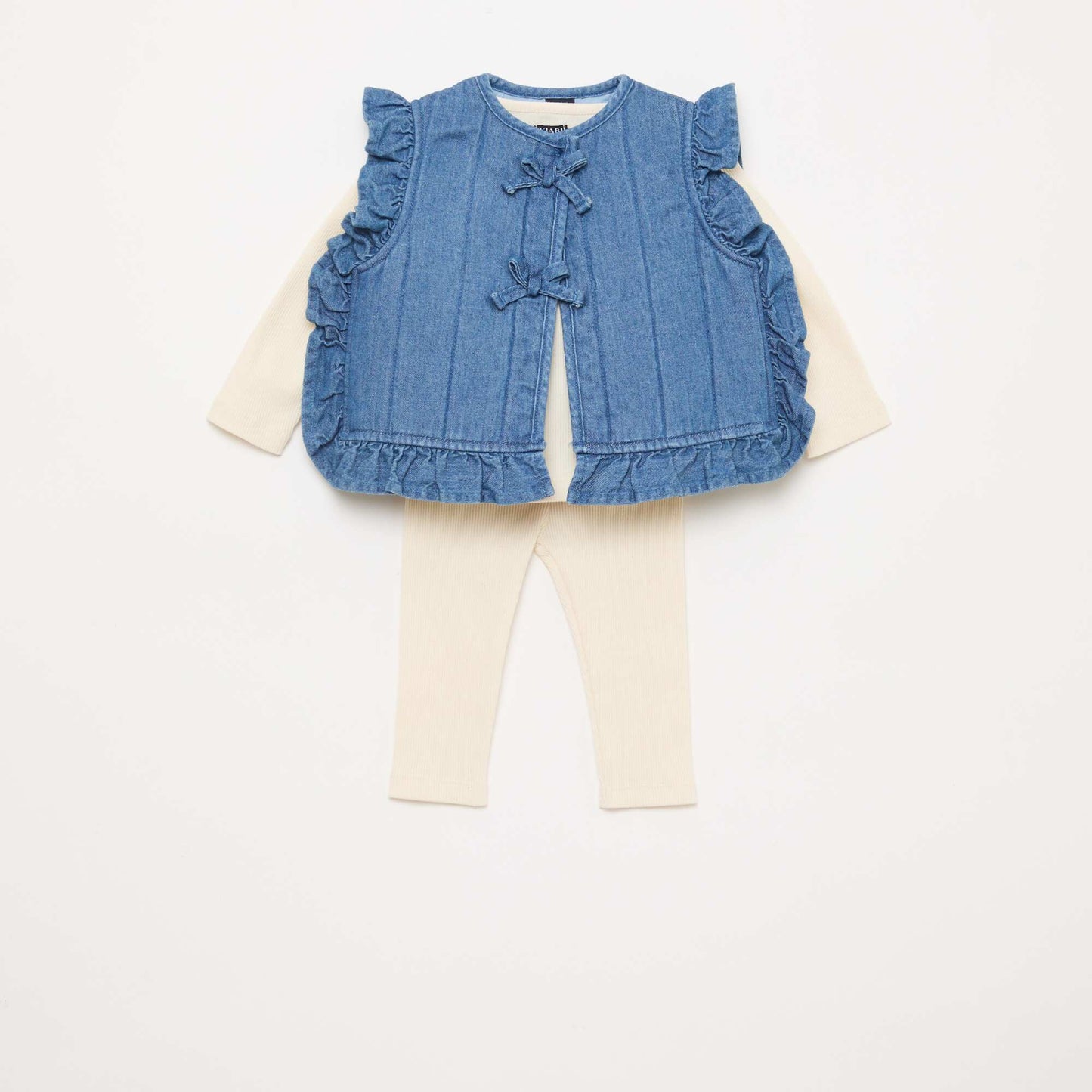 Conjunto camiseta + legging + chaleco - 3 piezas AZUL