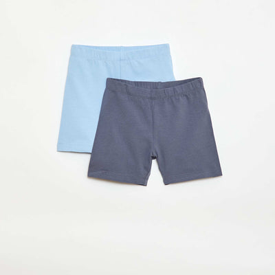 Pack de 2 pantalones cortos ciclistas AZUL