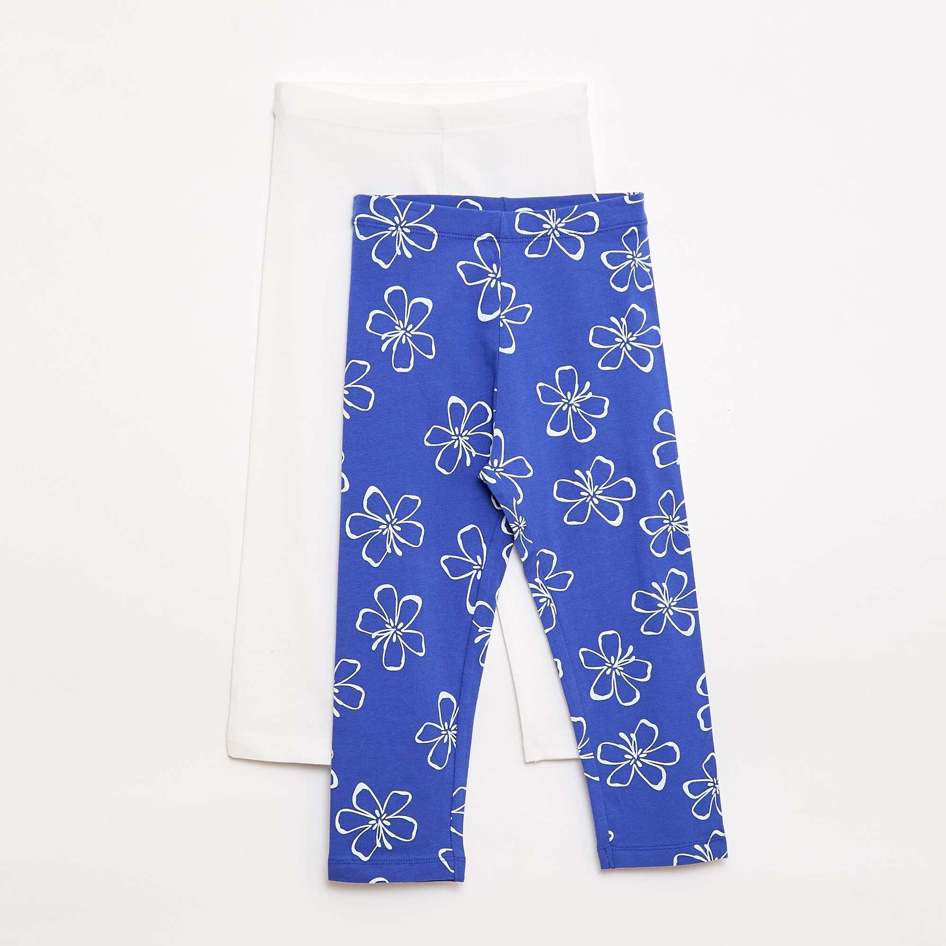 Pack de 2 leggings cortos BLANCO