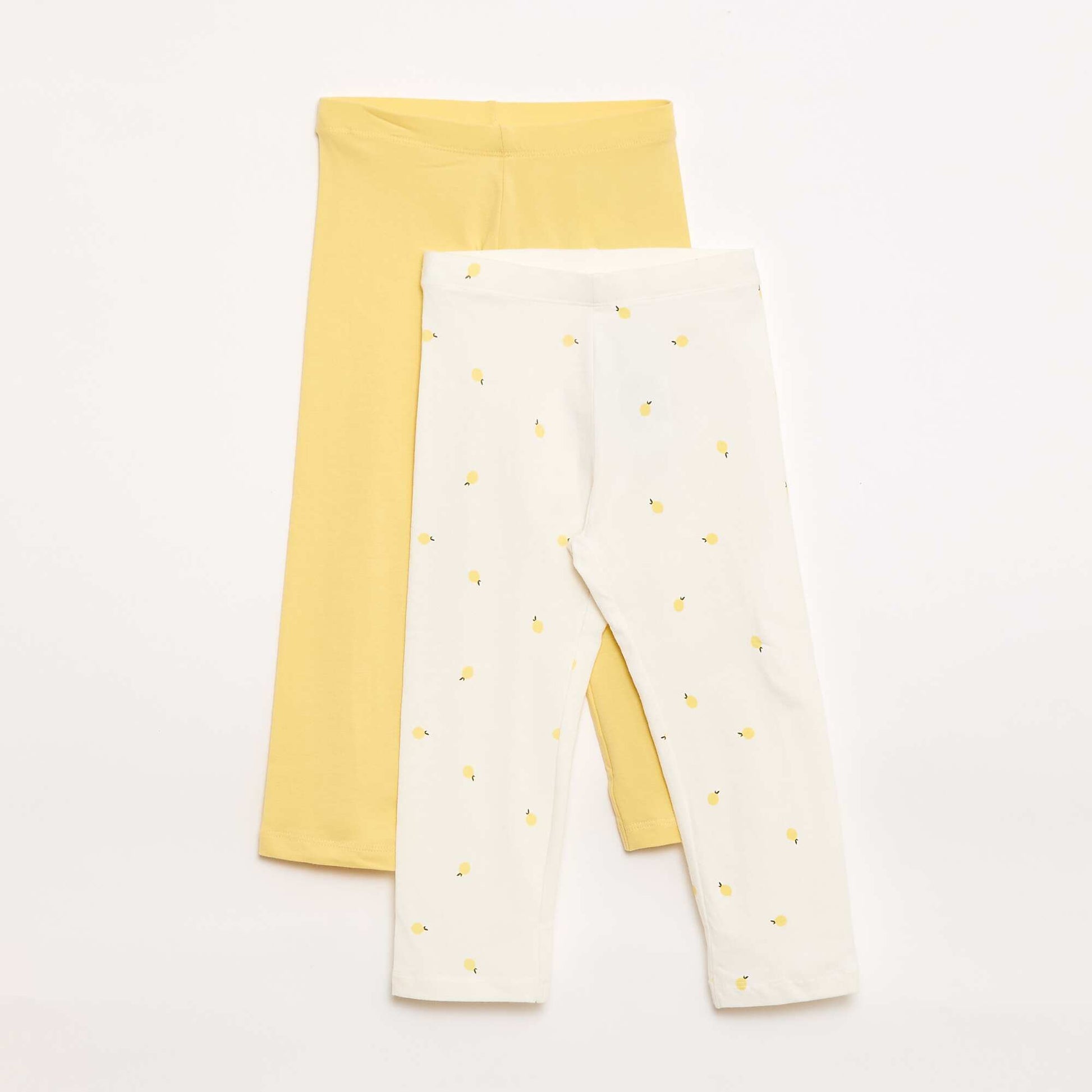 Pack de 2 leggings cortos AMARILLO