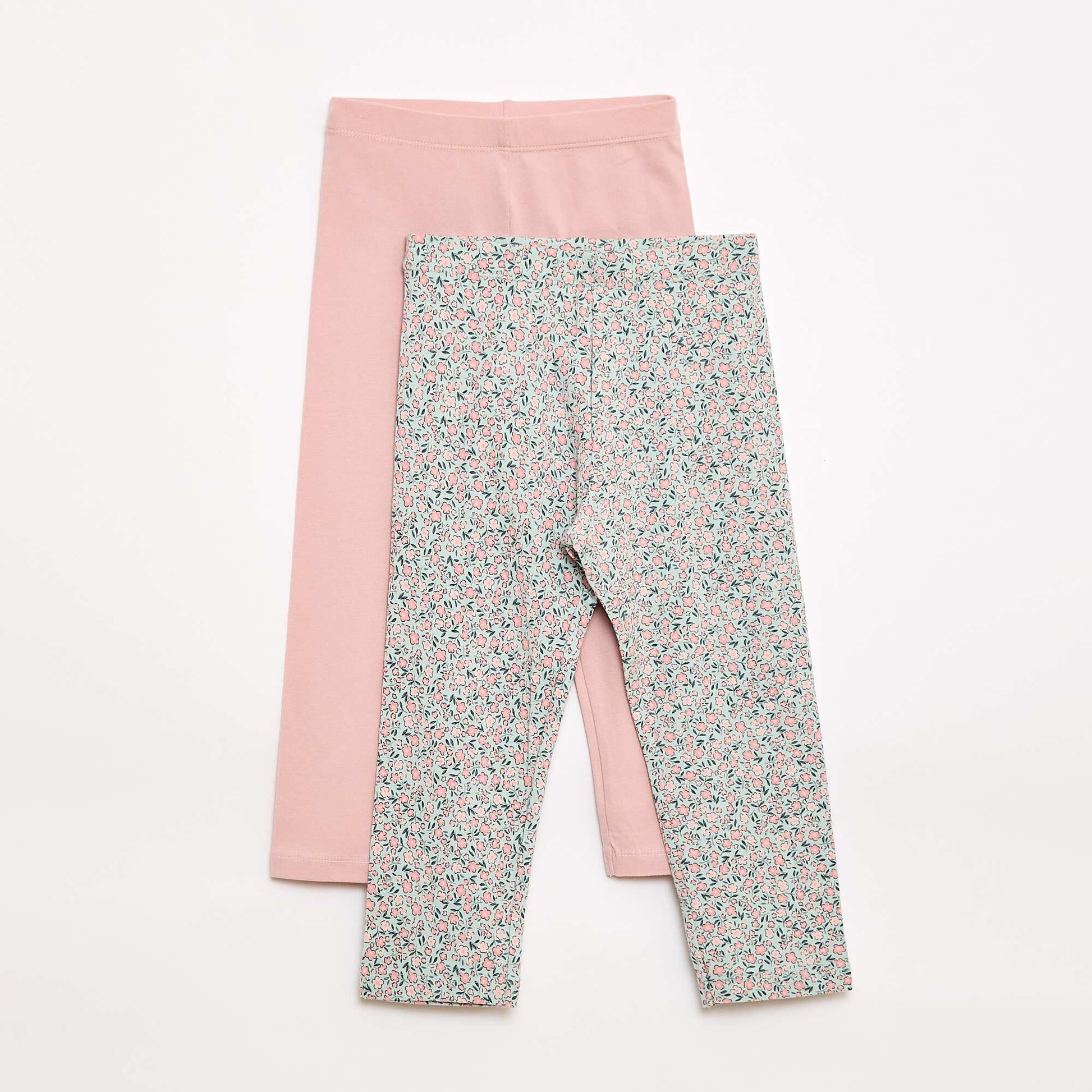 Pack de 2 leggings cortos ROSA