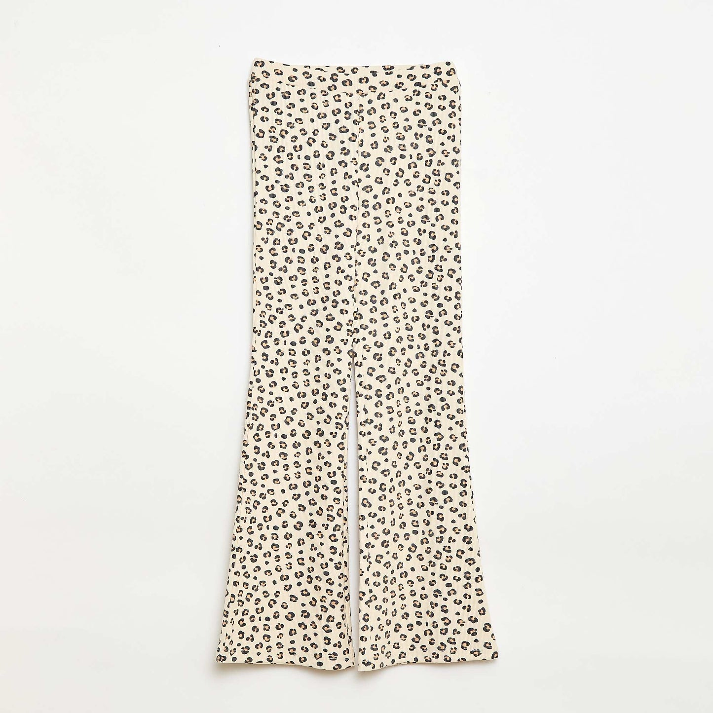 Legging de canalé con estampado BEIGE