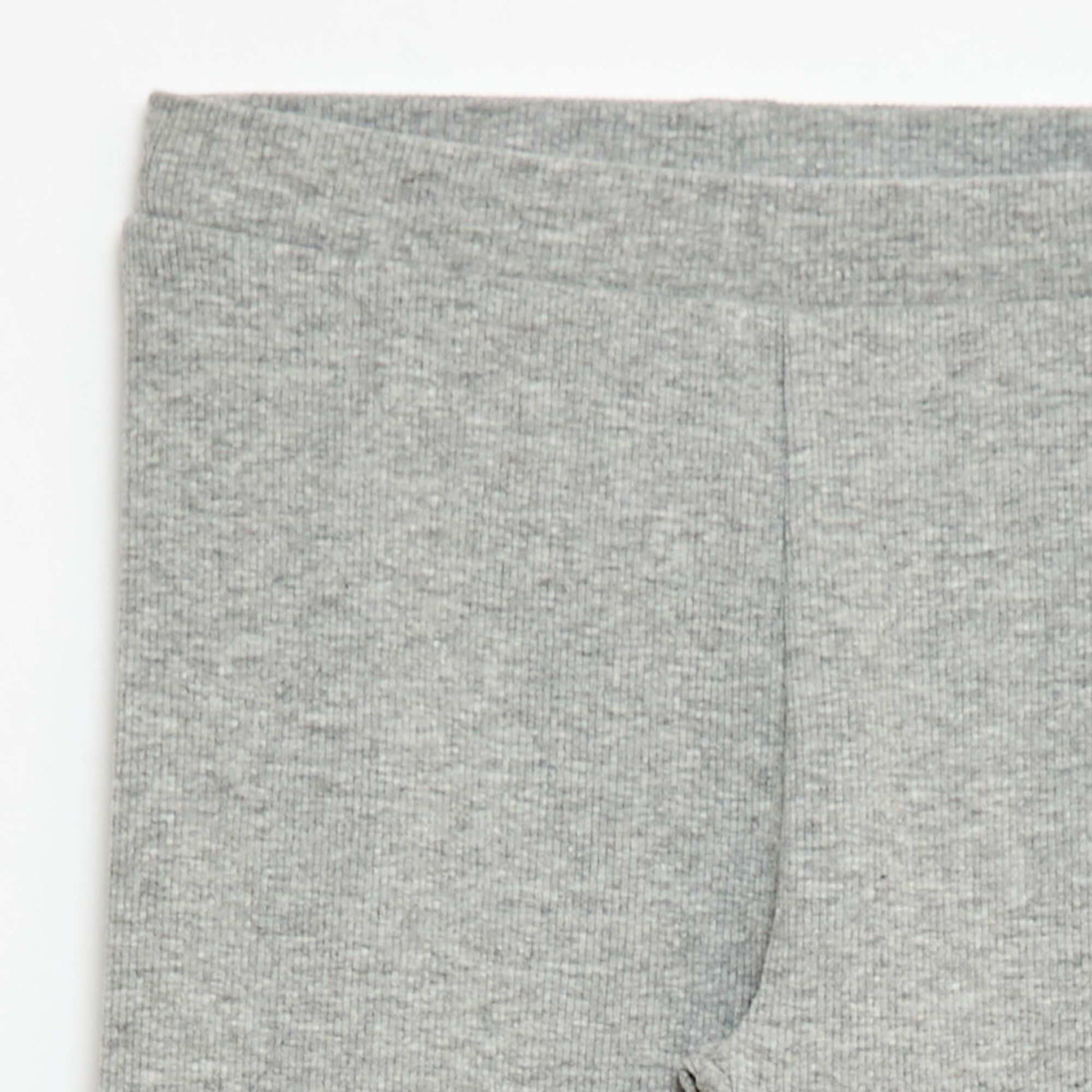 Legging de punto liso de algodón GRIS