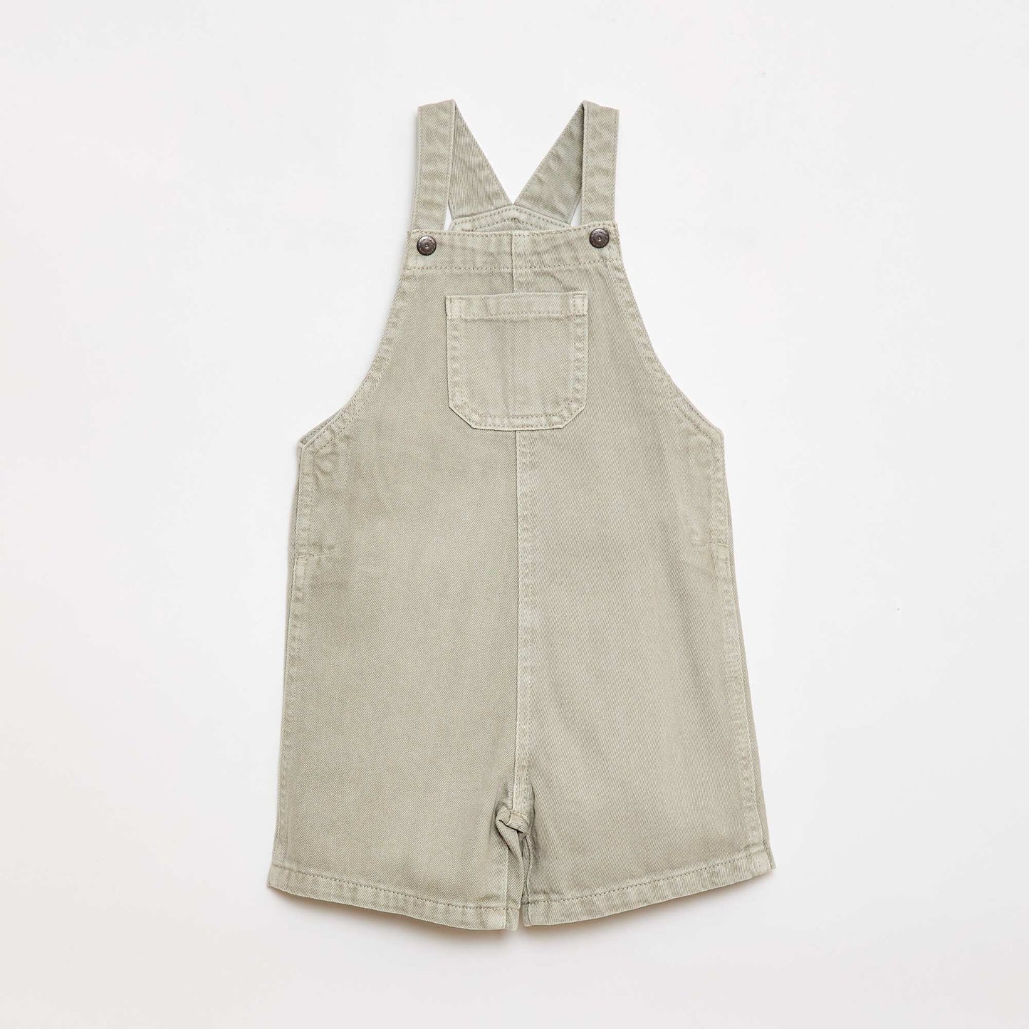 Enterito corto denim de algodón liso GRIS
