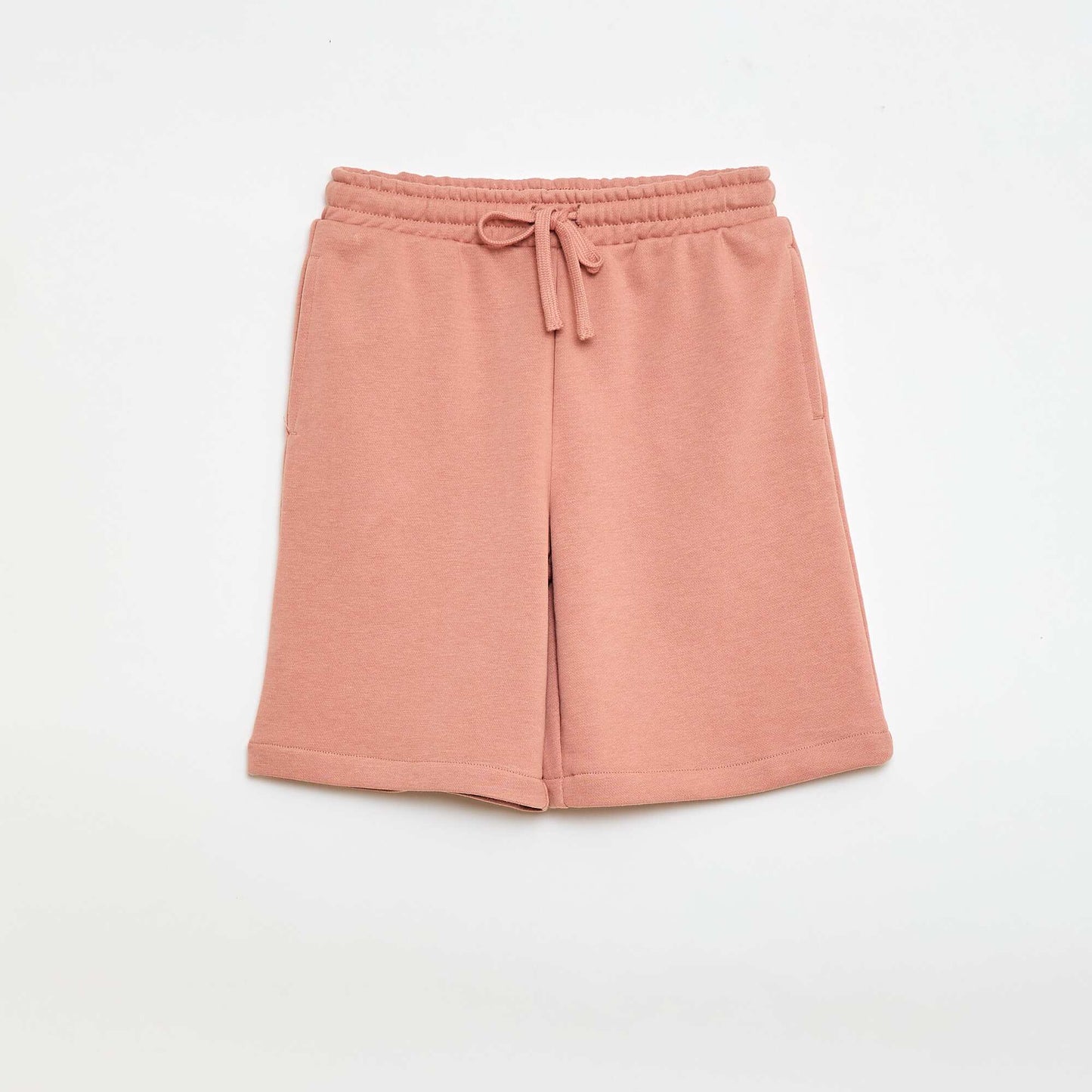 Pack de 2 pantalones cortos de algodón liso BEIGE