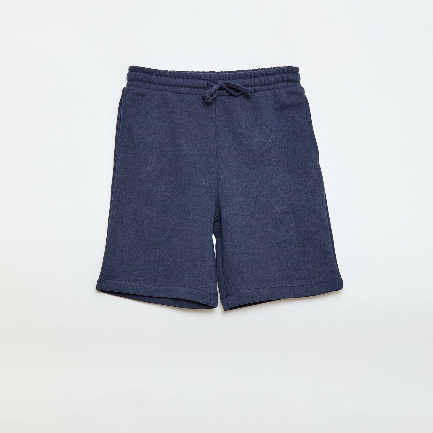 Pack de 2 pantalones cortos de algodón liso AZUL
